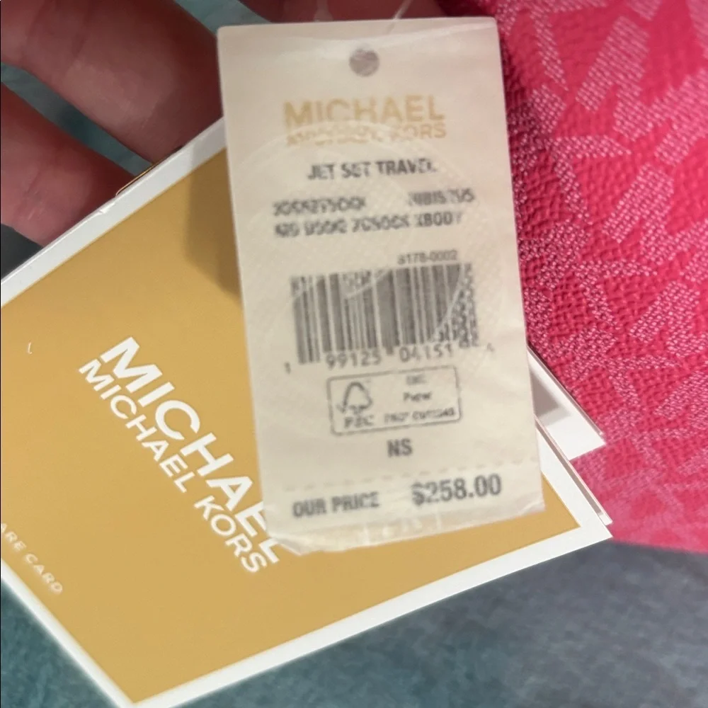 Michael Kors Pink and Cream Crossbody Bag